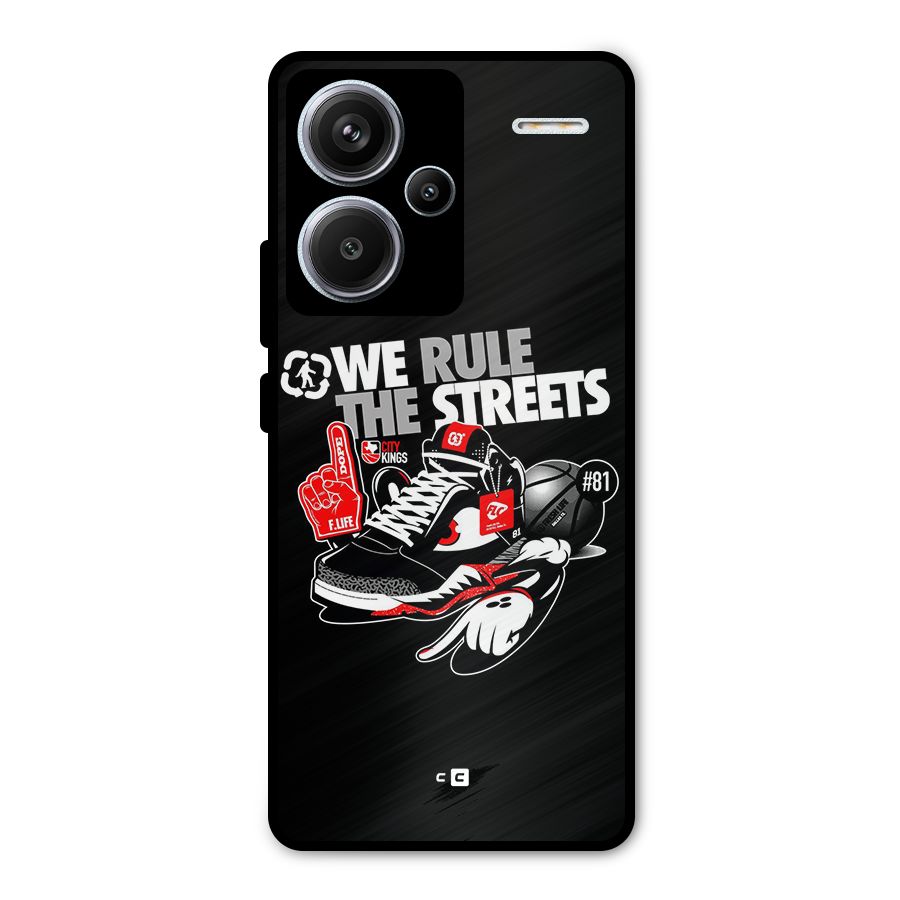 Rule The Streets Metal Back Case for Redmi Note 13 Pro Plus