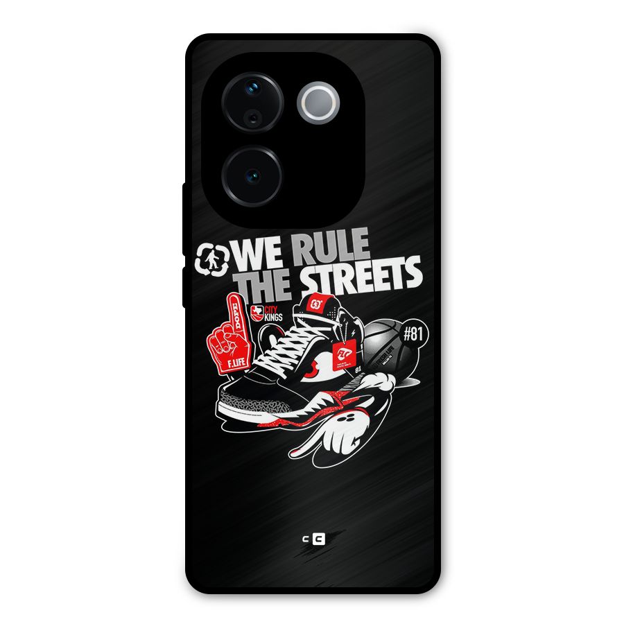 Rule The Streets Metal Back Case for Vivo T3 Pro
