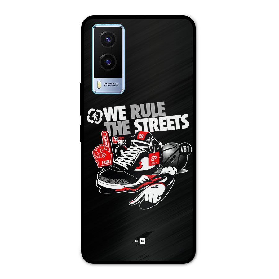 Rule The Streets Metal Back Case for Vivo V21e 5G