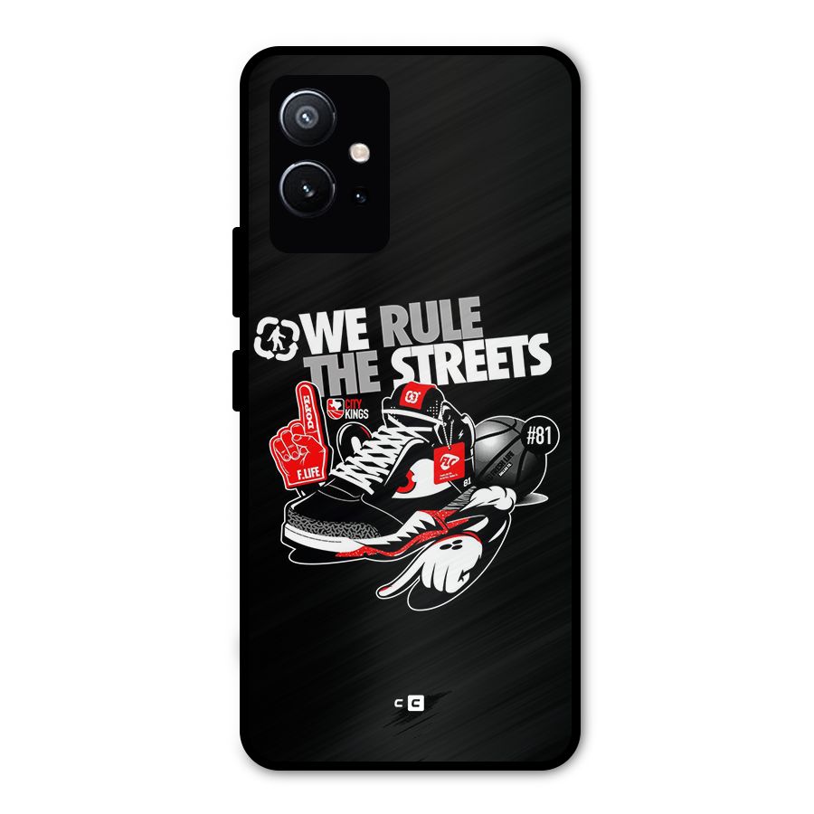 Rule The Streets Metal Back Case for Vivo Y75 5G