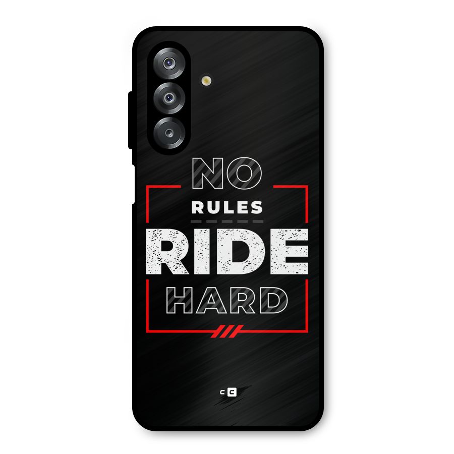 Rules Ride Hard Metal Back Case for Galaxy A26