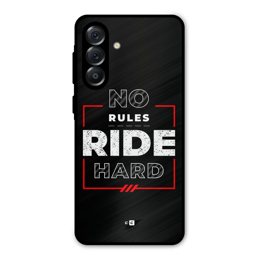 Rules Ride Hard Metal Back Case for Galaxy A36