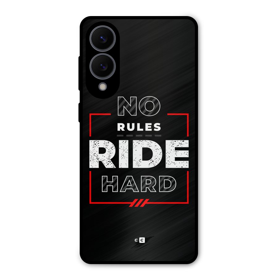 Rules Ride Hard Metal Back Case for Galaxy S25 Edge