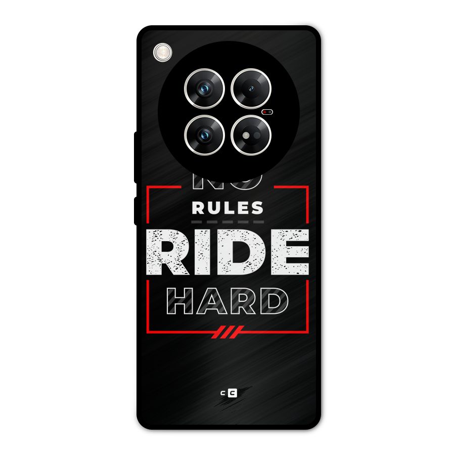 Rules Ride Hard Metal Back Case for Infinix Zero 40 5G