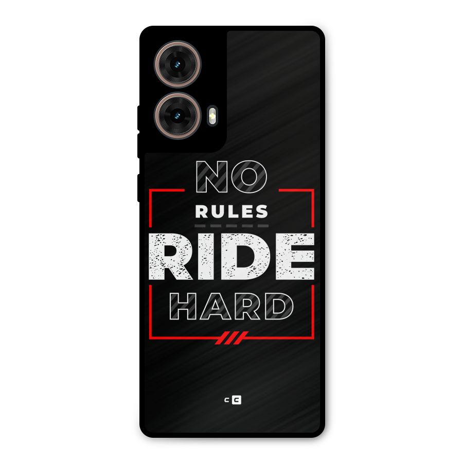 Rules Ride Hard Metal Back Case for Moto G85