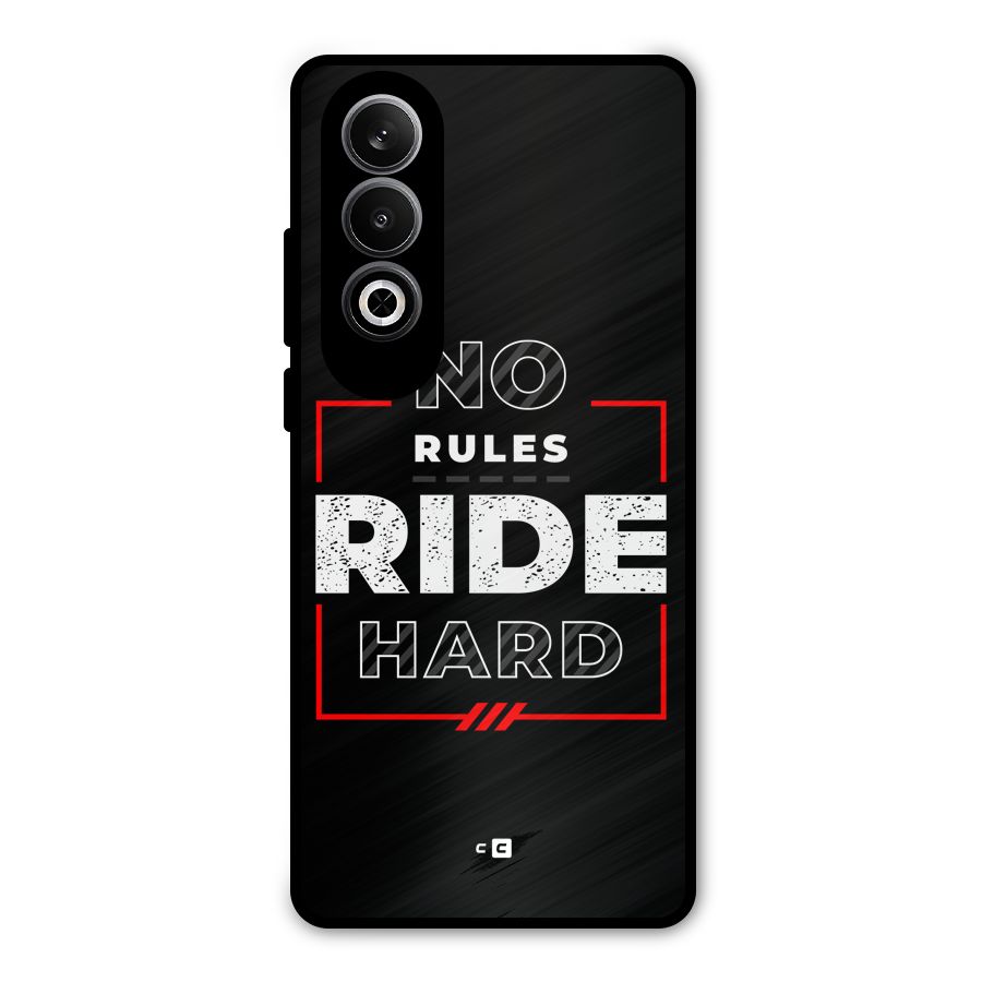 Rules Ride Hard Metal Back Case for OnePlus Nord CE4
