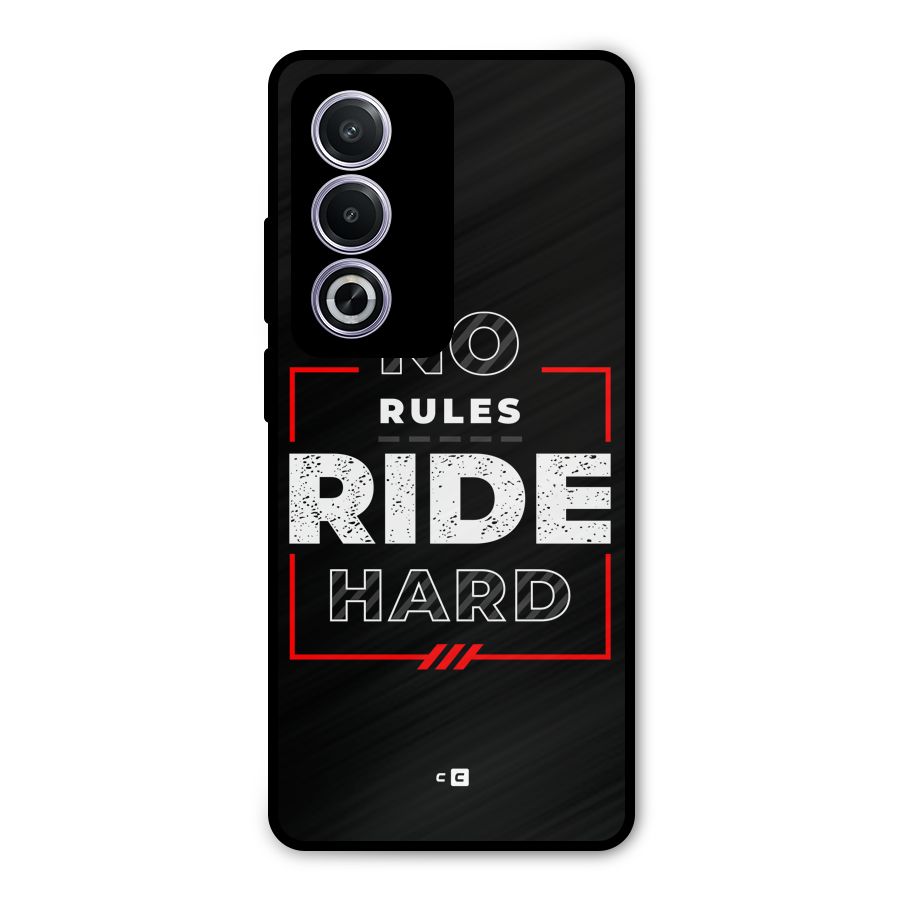 Rules Ride Hard Metal Back Case for Oppo K12x