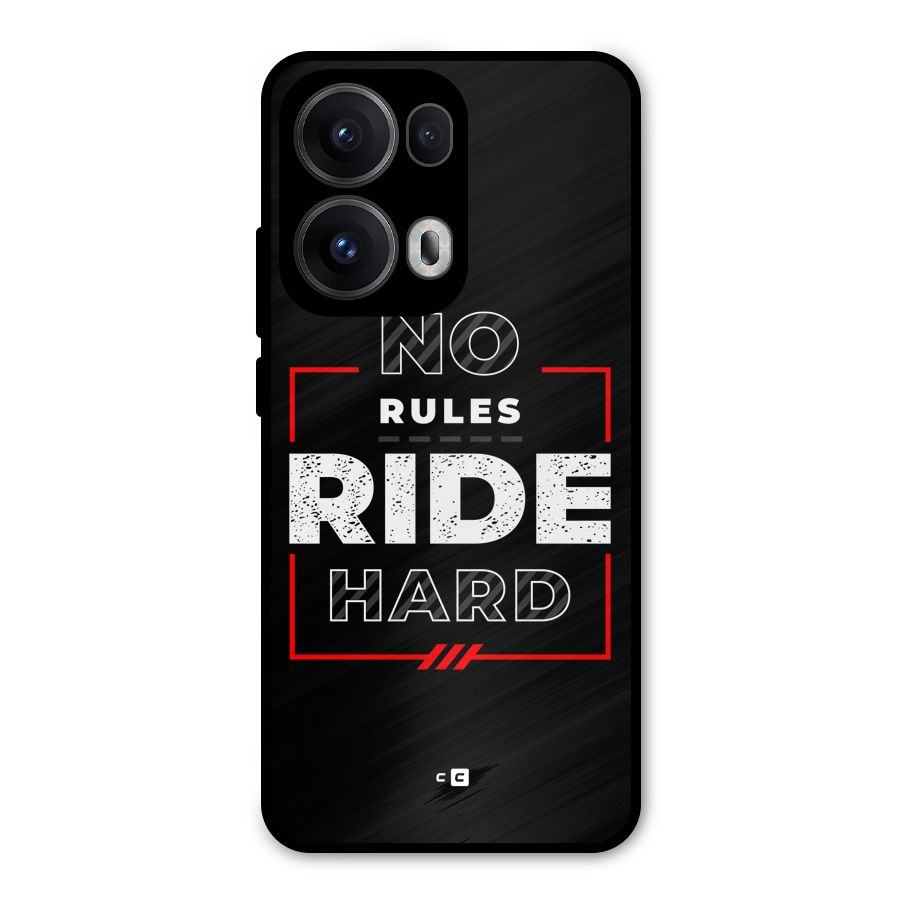 Rules Ride Hard Metal Back Case for Oppo Reno13 Pro
