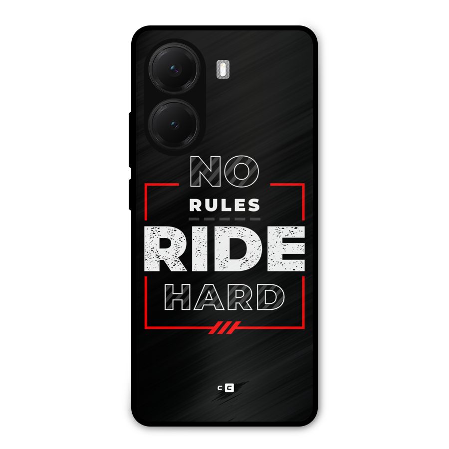 Rules Ride Hard Metal Back Case for Poco X7 Pro