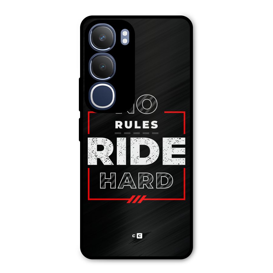 Rules Ride Hard Metal Back Case for Vivo Y29