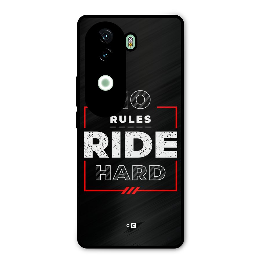 Rules Ride Hard Metal Back Case for iQOO Z9s