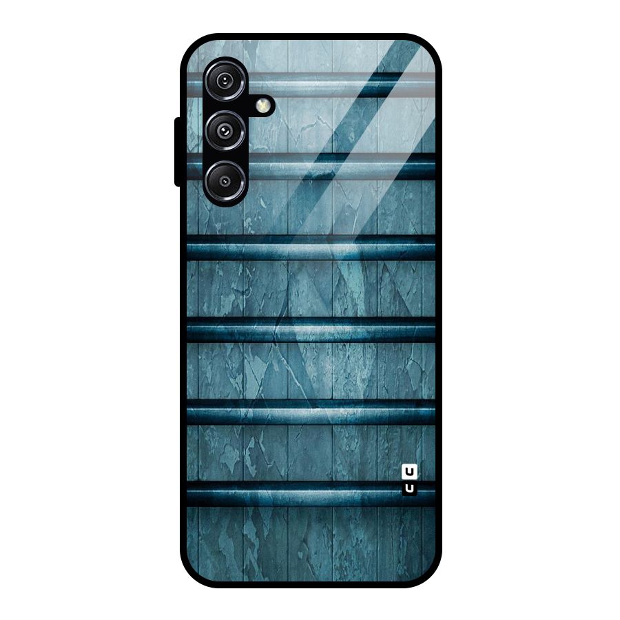 Rustic Blue Shelf Glass Back Case for Galaxy M34 5G