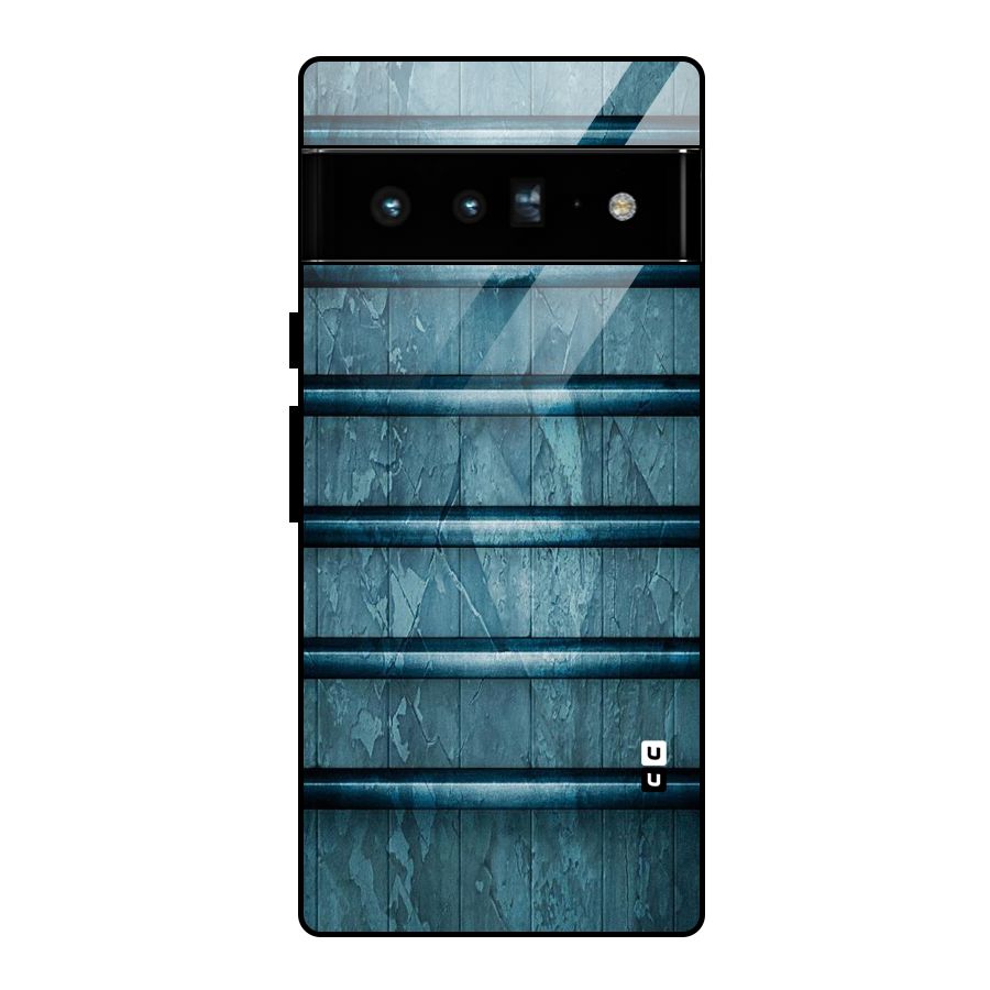 Rustic Blue Shelf Glass Back Case for Google Pixel 6 Pro