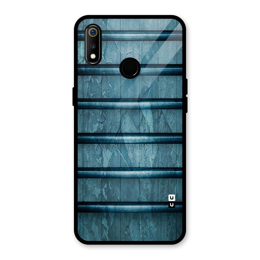Rustic Blue Shelf Glass Back Case for Realme 3