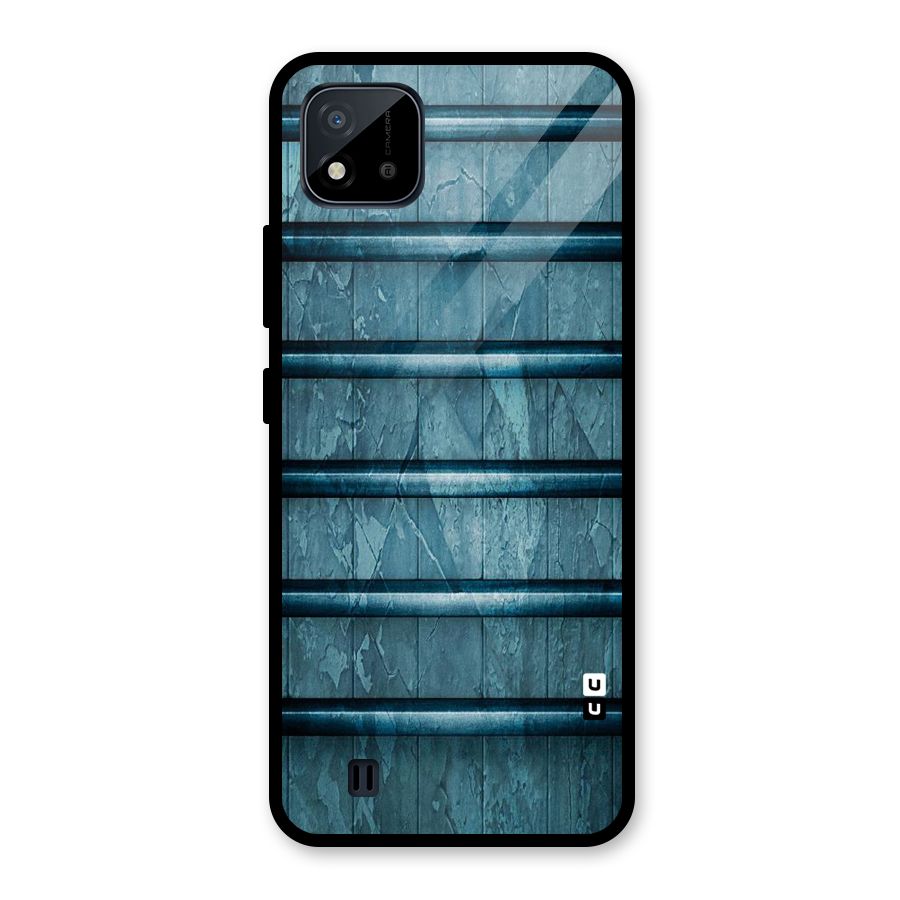 Rustic Blue Shelf Glass Back Case for Realme C11 2021