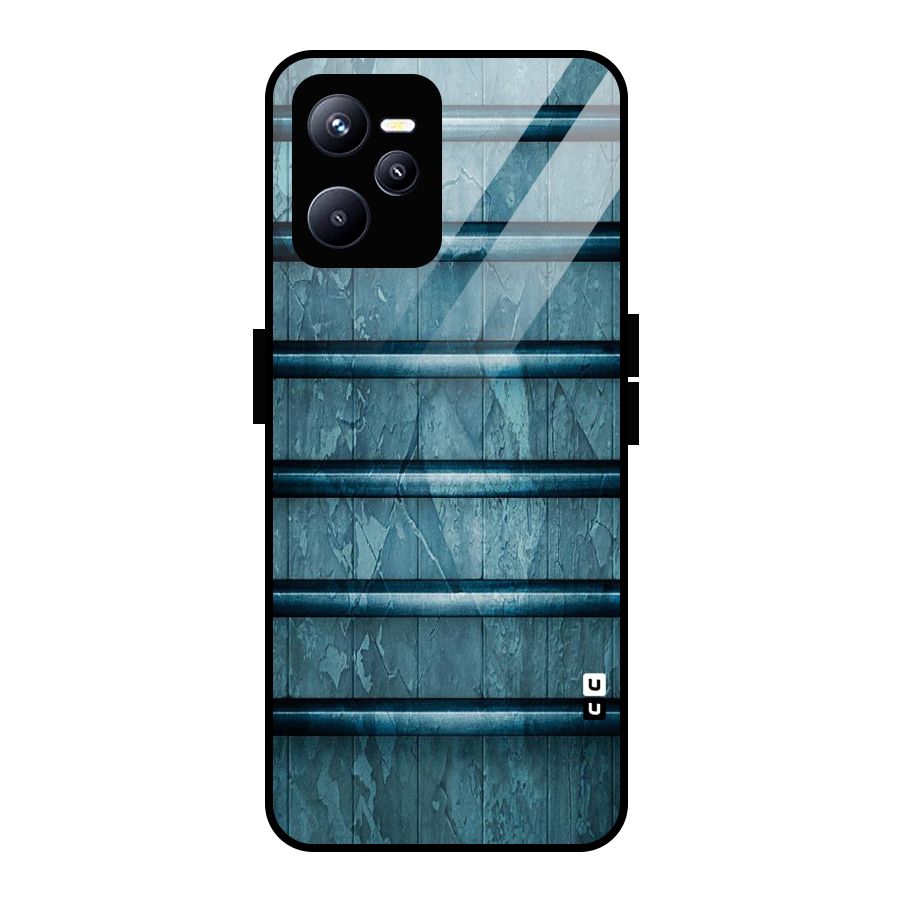 Rustic Blue Shelf Glass Back Case for Realme C35