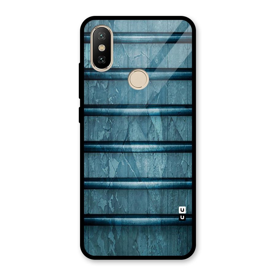 Rustic Blue Shelf Glass Back Case for Redmi A2