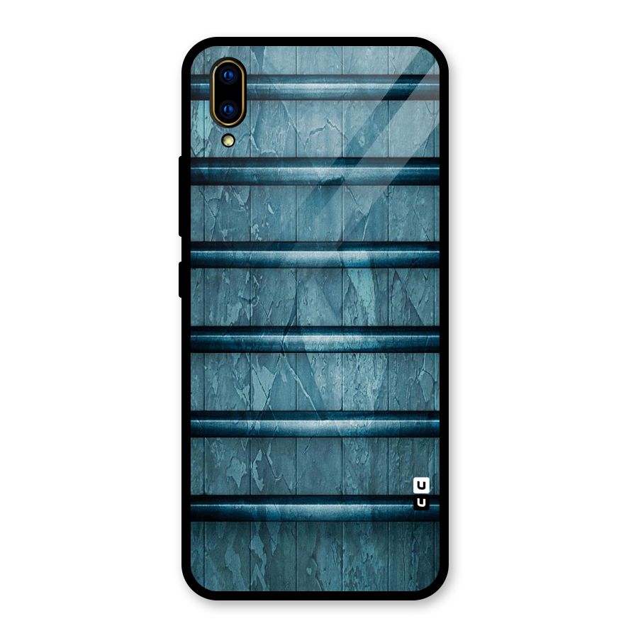 Rustic Blue Shelf Glass Back Case for Vivo V11 Pro
