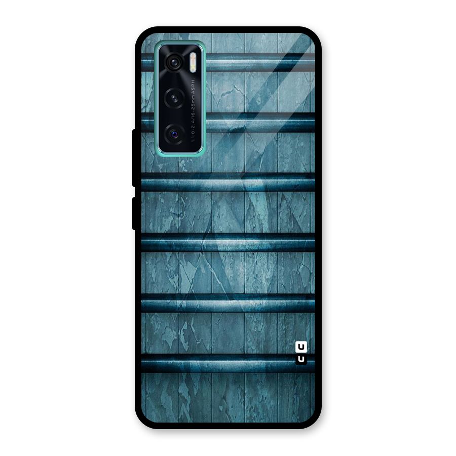 Rustic Blue Shelf Glass Back Case for Vivo V20 SE