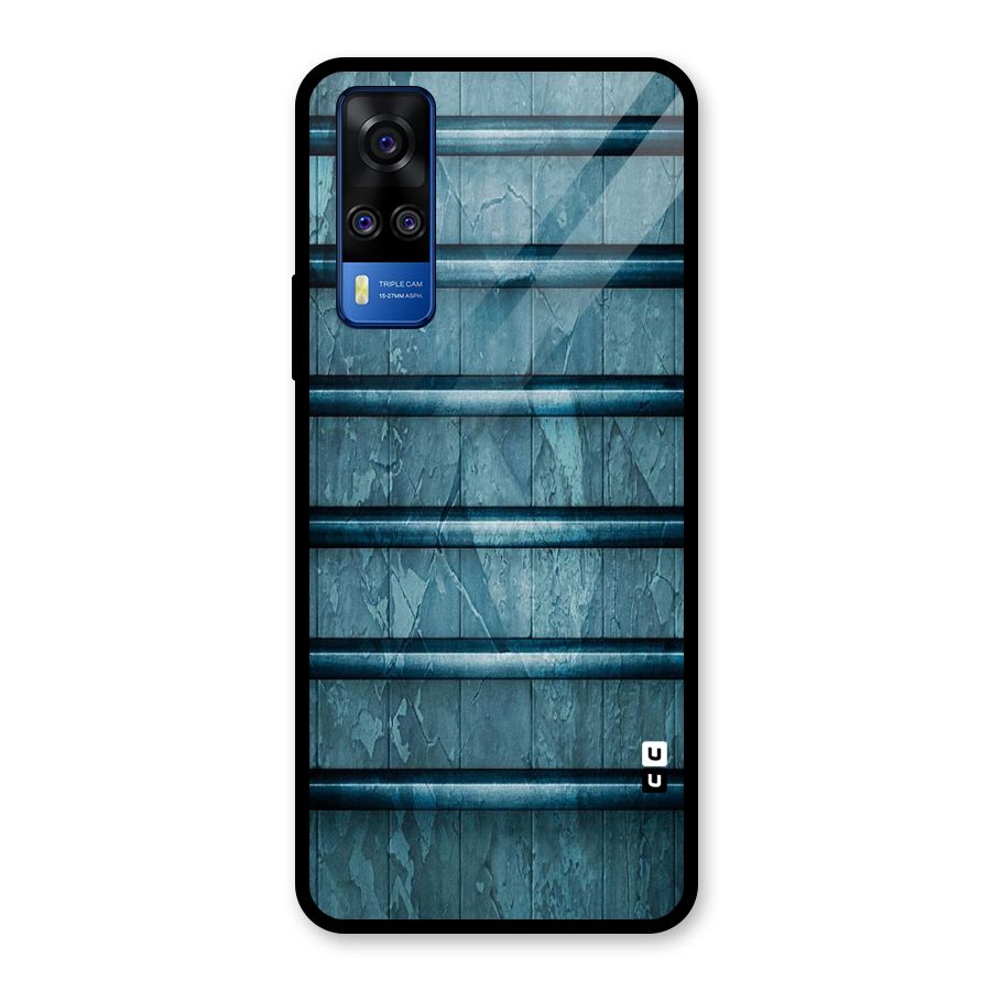 Rustic Blue Shelf Glass Back Case for Vivo Y31