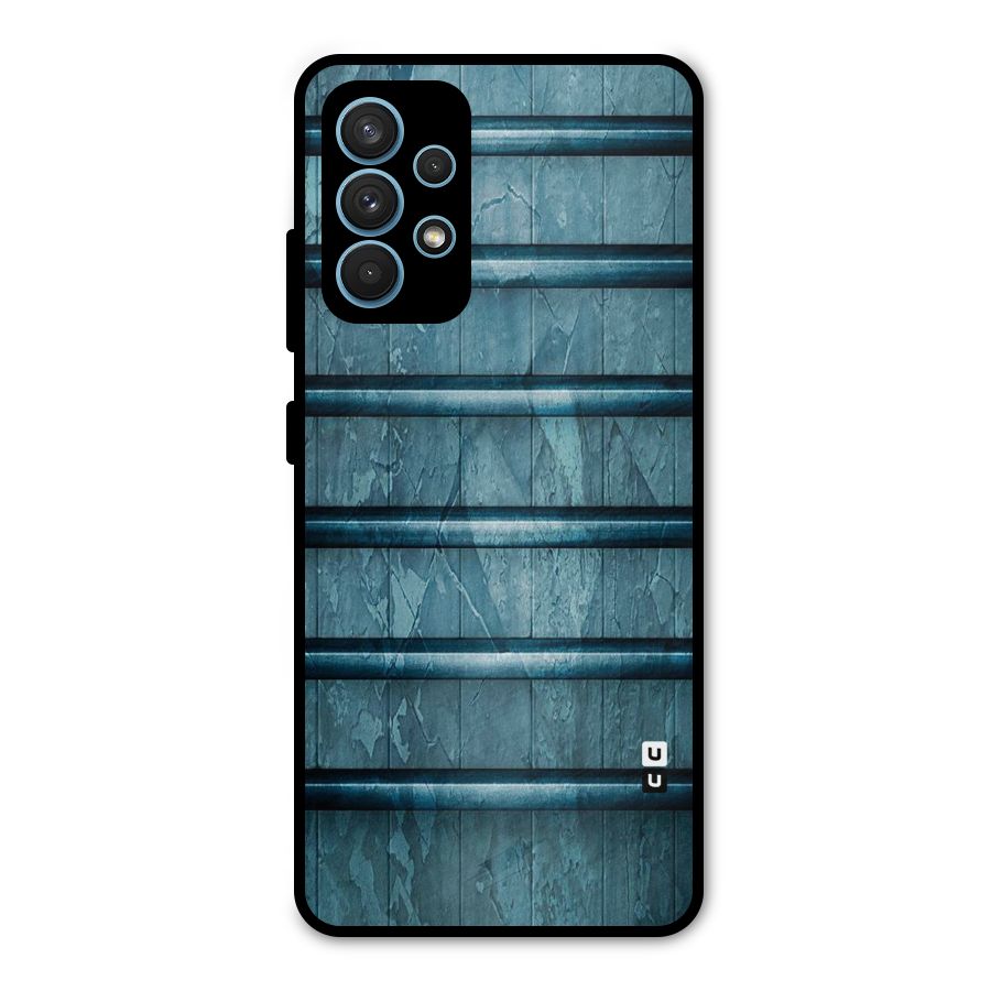 Rustic Blue Shelf Metal Back Case for Galaxy A32
