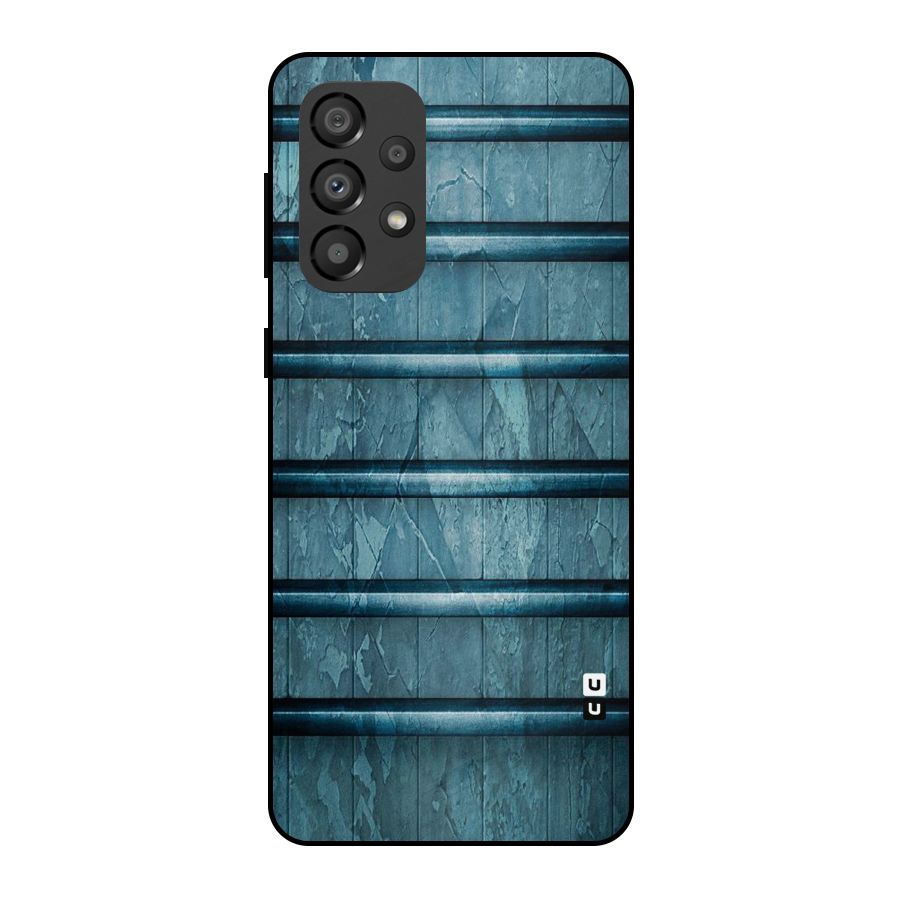 Rustic Blue Shelf Metal Back Case for Galaxy A33 5G