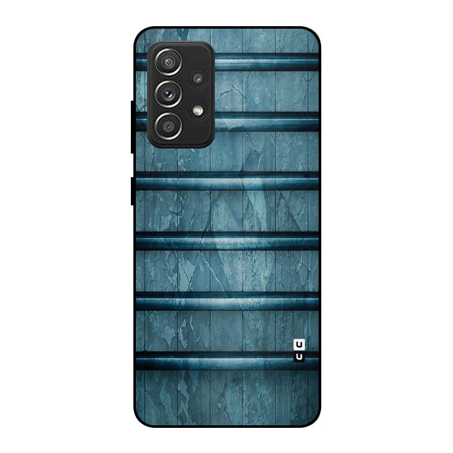 Rustic Blue Shelf Metal Back Case for Galaxy A52s 5G