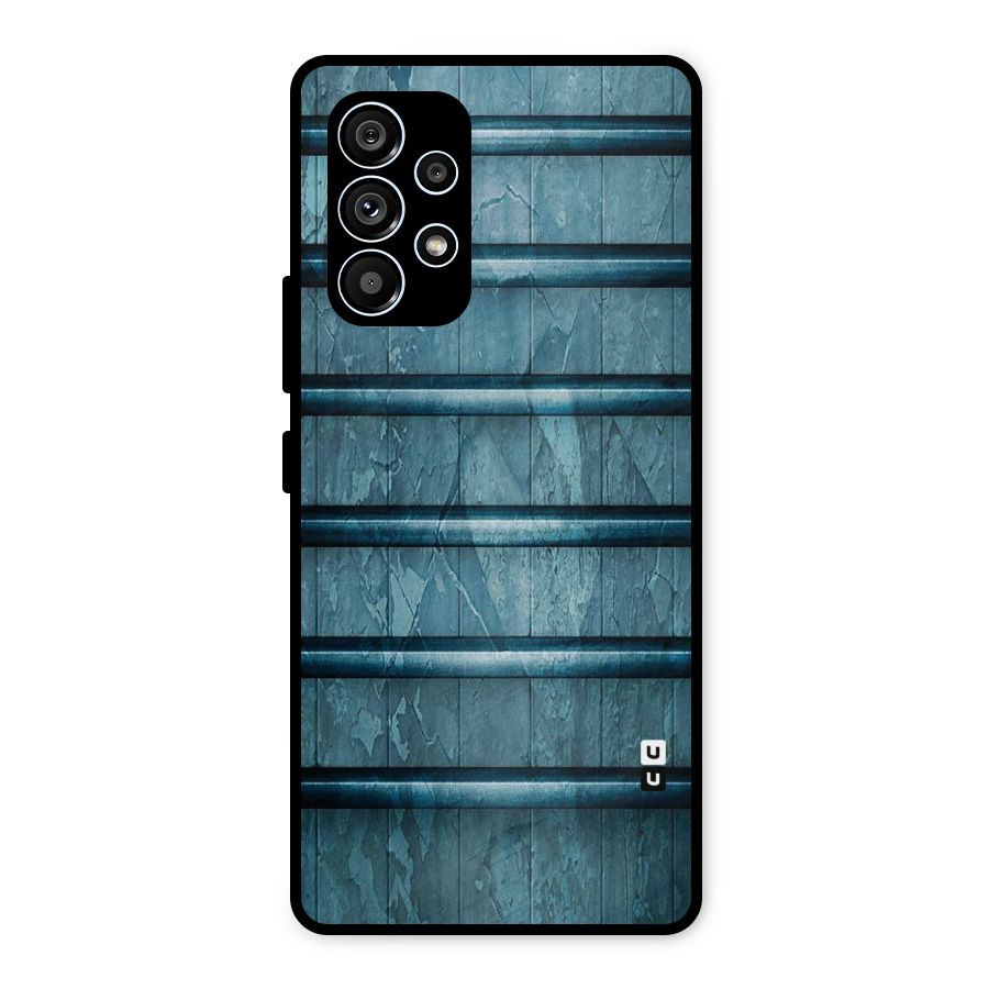 Rustic Blue Shelf Metal Back Case for Galaxy A53 5G
