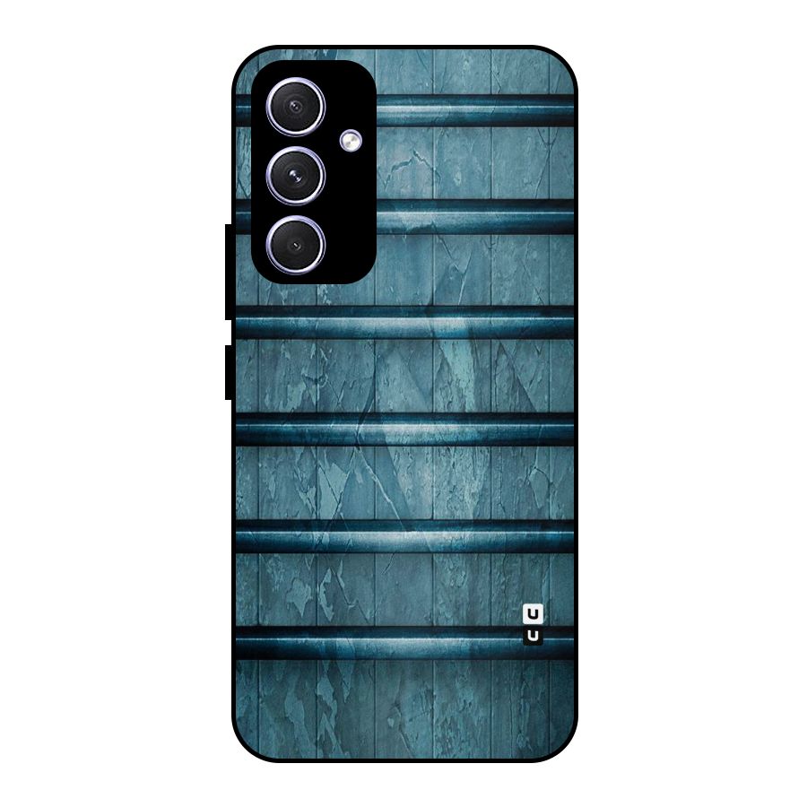Rustic Blue Shelf Metal Back Case for Galaxy A54