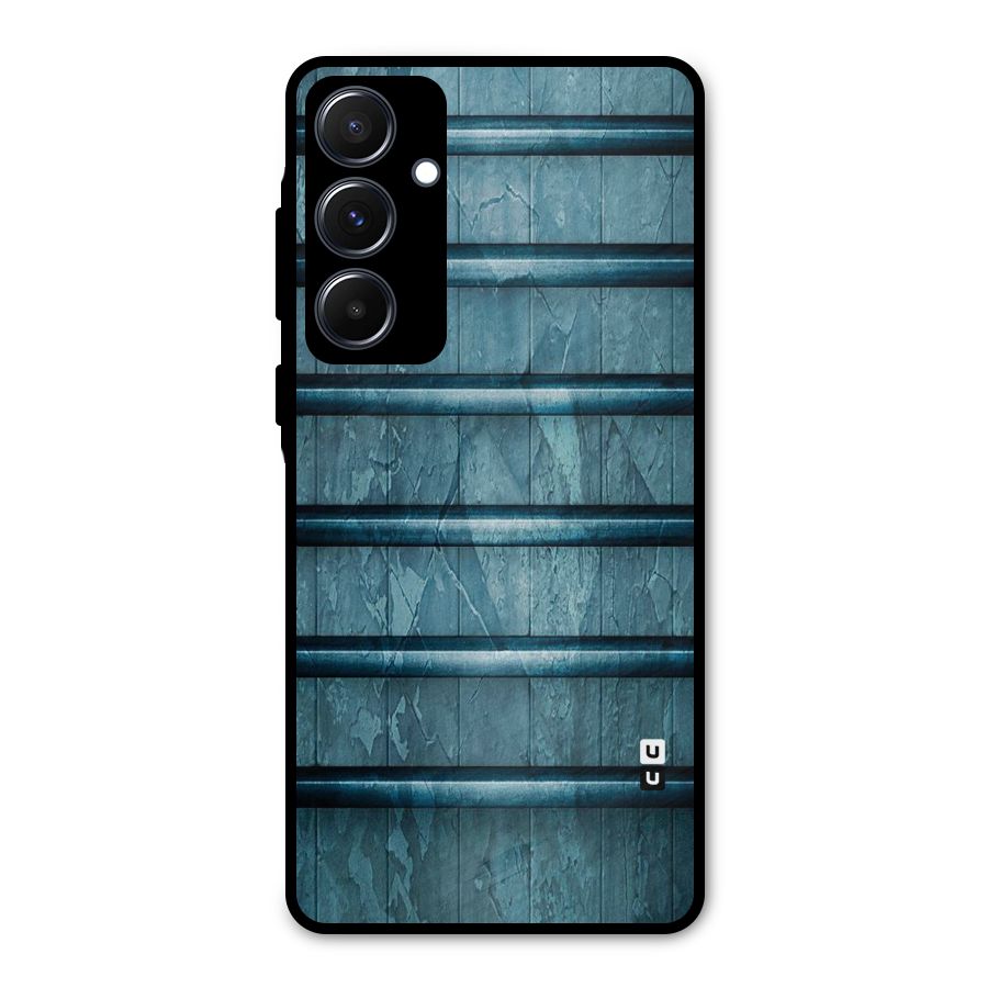 Rustic Blue Shelf Metal Back Case for Galaxy A55