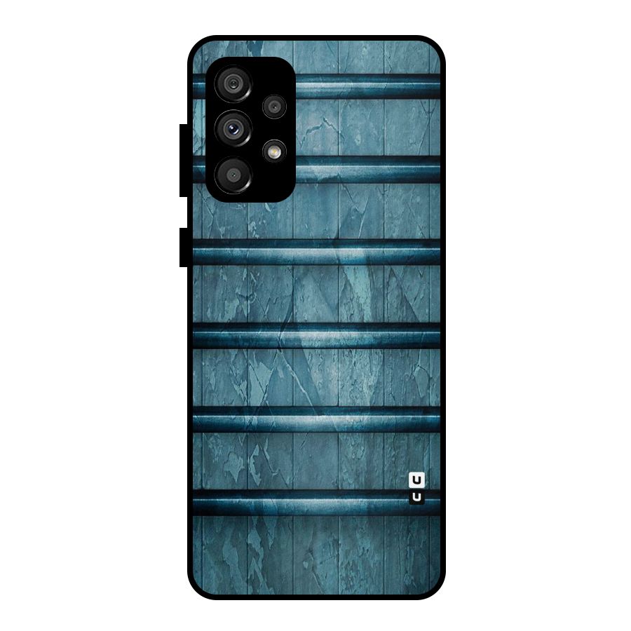 Rustic Blue Shelf Metal Back Case for Galaxy A73 5G