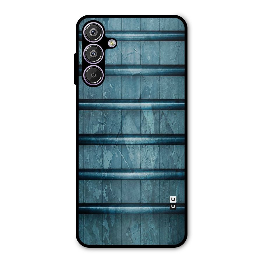 Rustic Blue Shelf Metal Back Case for Galaxy F15