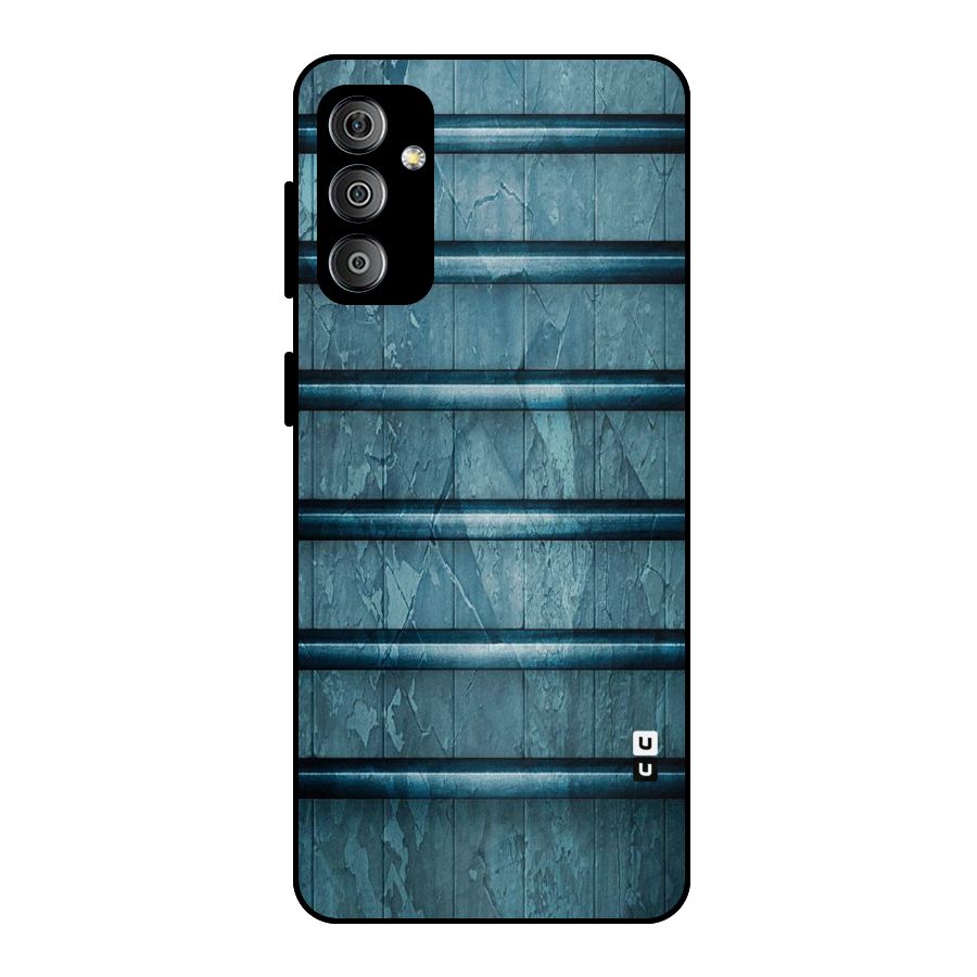 Rustic Blue Shelf Metal Back Case for Galaxy F23
