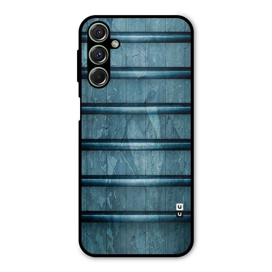Rustic Blue Shelf Metal Back Case for Galaxy F34