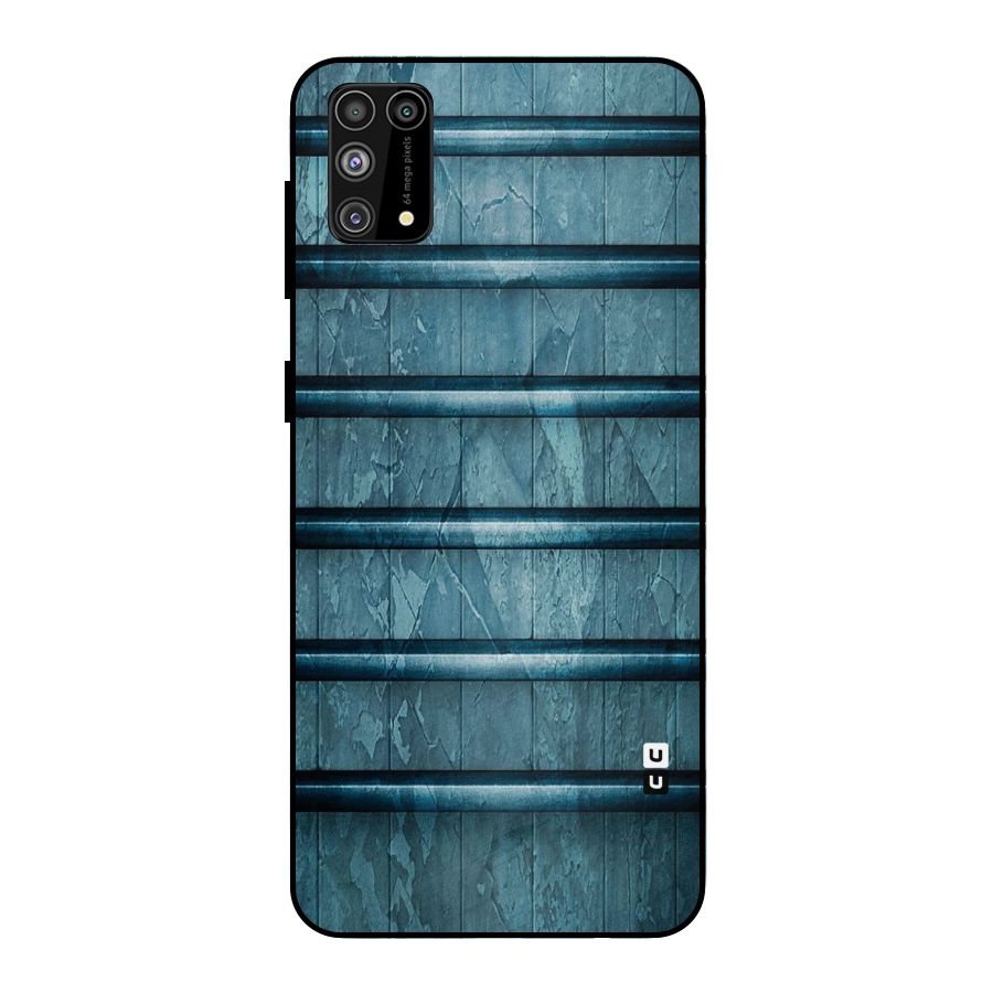 Rustic Blue Shelf Metal Back Case for Galaxy F41