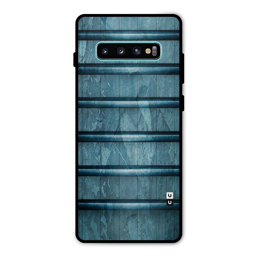 Rustic Blue Shelf Metal Back Case for Galaxy S10 Plus