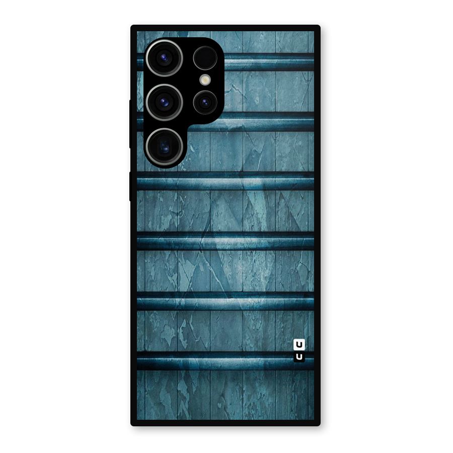 Rustic Blue Shelf Metal Back Case for Galaxy S23 Ultra