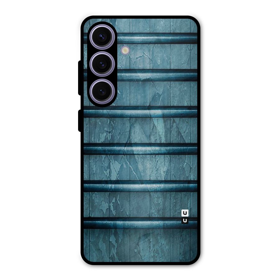Rustic Blue Shelf Metal Back Case for Galaxy S24