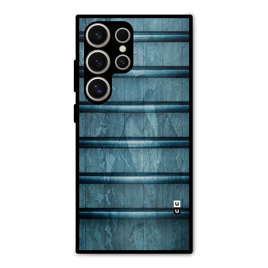 Rustic Blue Shelf Metal Back Case for Galaxy S24 Ultra
