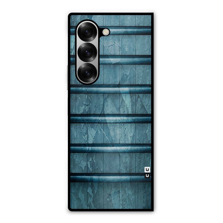 Rustic Blue Shelf Metal Back Case for Galaxy Z Fold6
