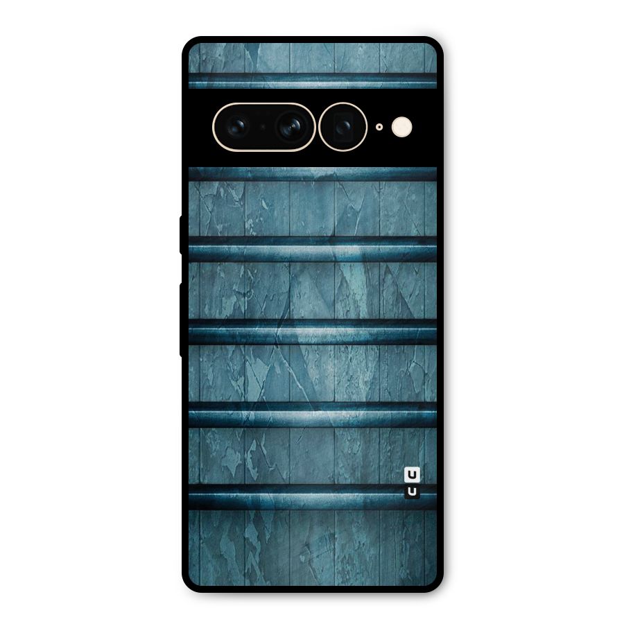 Rustic Blue Shelf Metal Back Case for Google Pixel 7 Pro