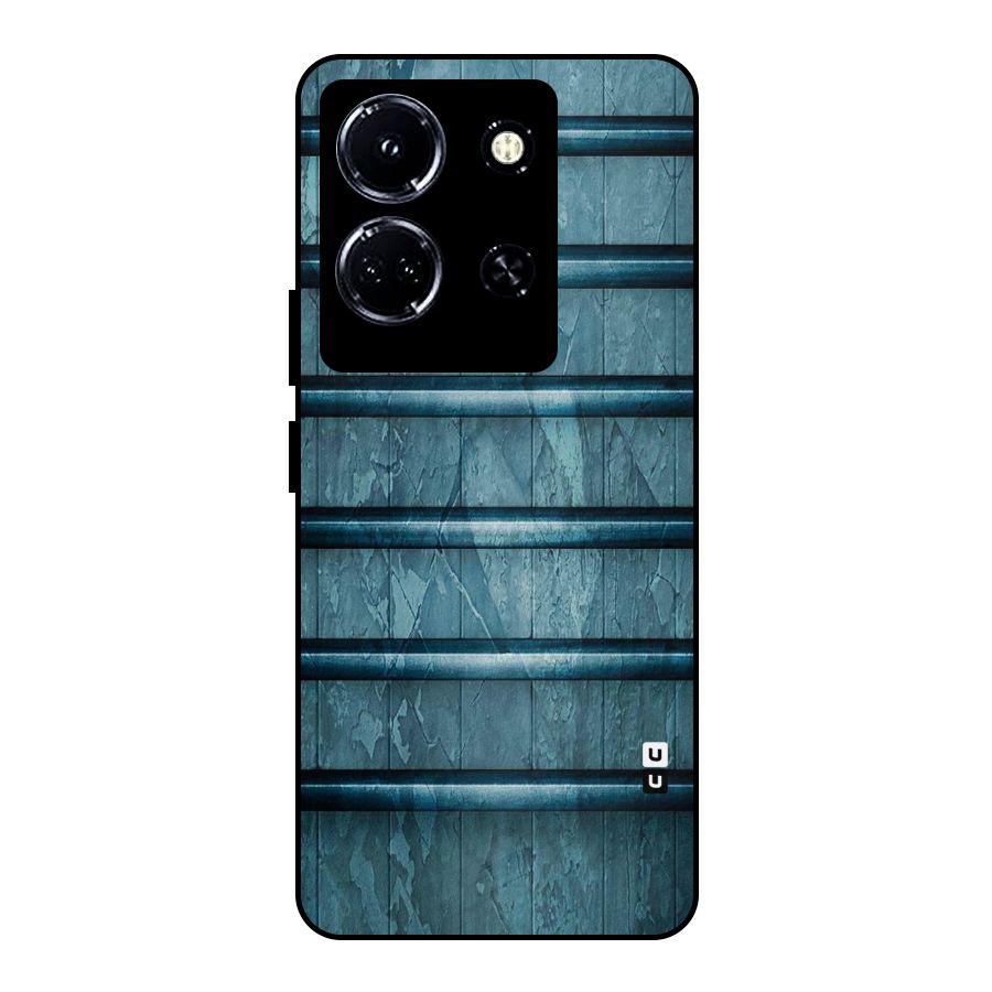 Rustic Blue Shelf Metal Back Case for Infinix Note 30 5G
