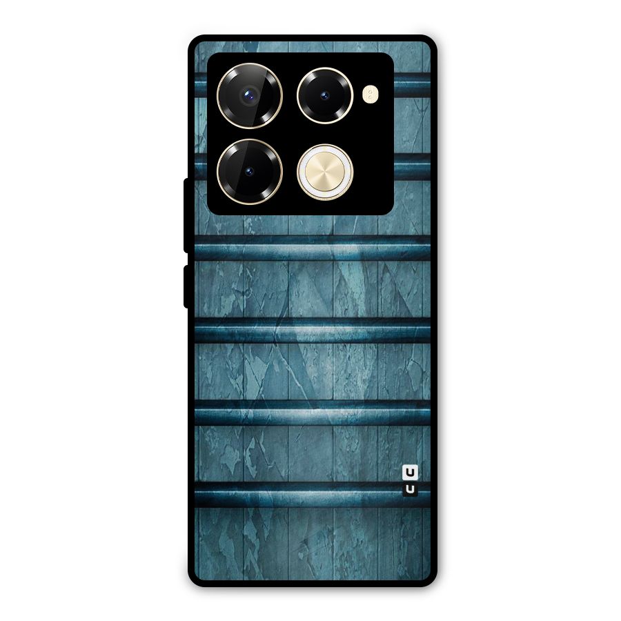 Rustic Blue Shelf Metal Back Case for Infinix Note 40 Pro