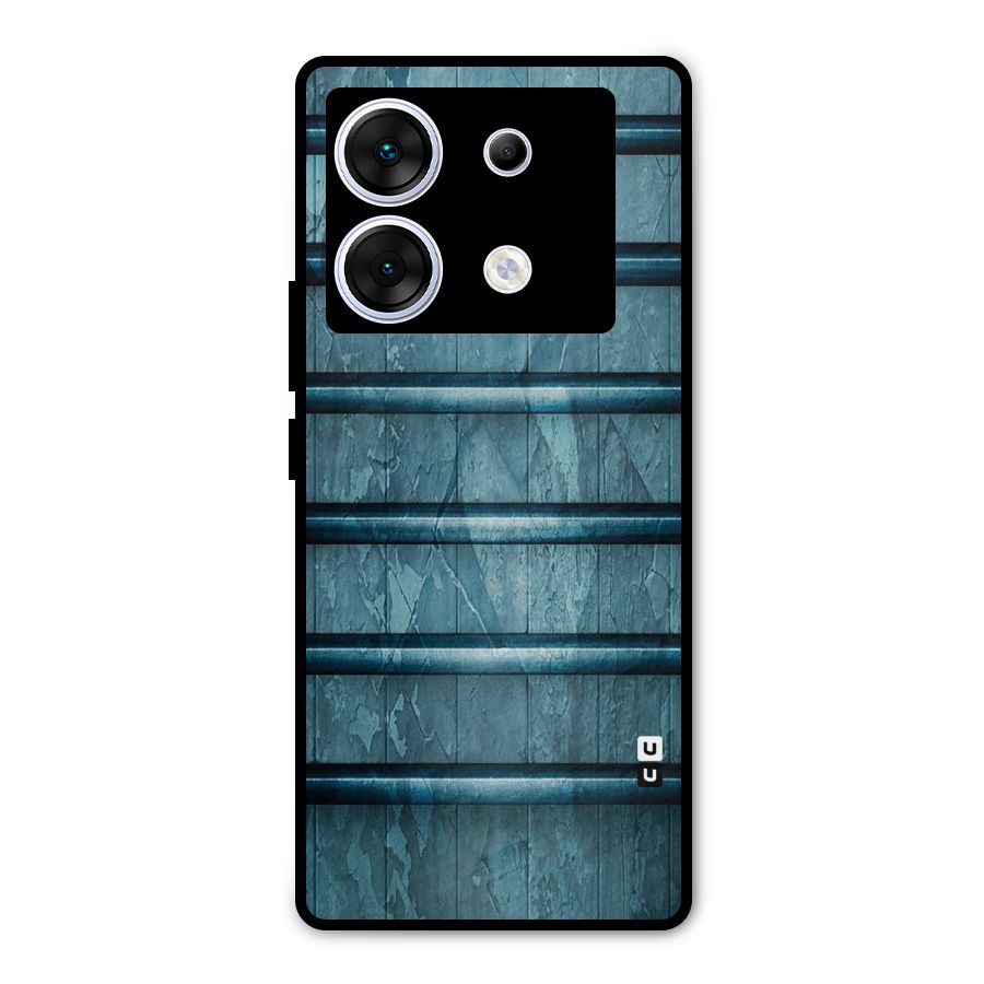 Rustic Blue Shelf Metal Back Case for Infinix Zero 30 5G