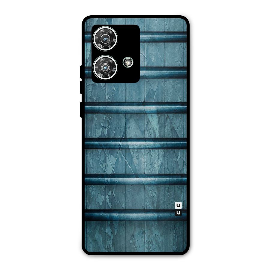 Rustic Blue Shelf Metal Back Case for Motorola Edge 40 Neo