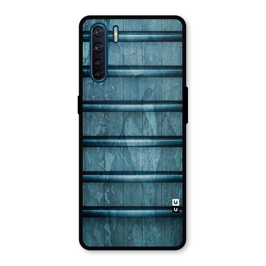 Rustic Blue Shelf Metal Back Case for Oppo F15
