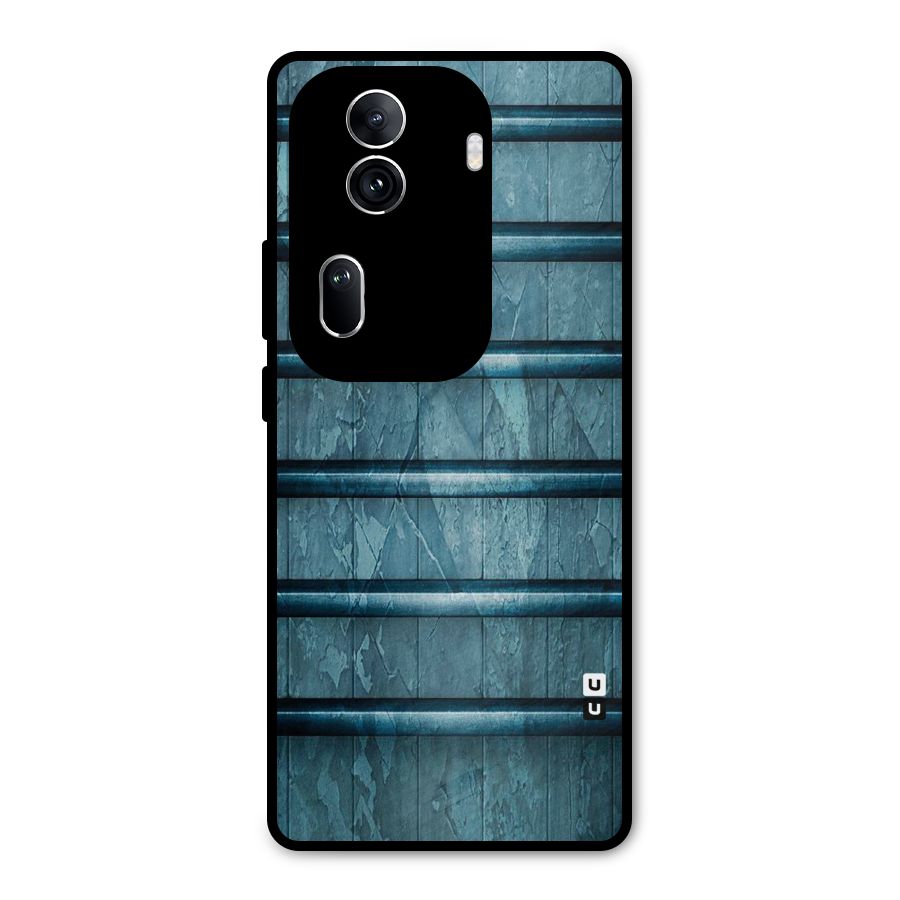 Rustic Blue Shelf Metal Back Case for Oppo Reno11 Pro 5G