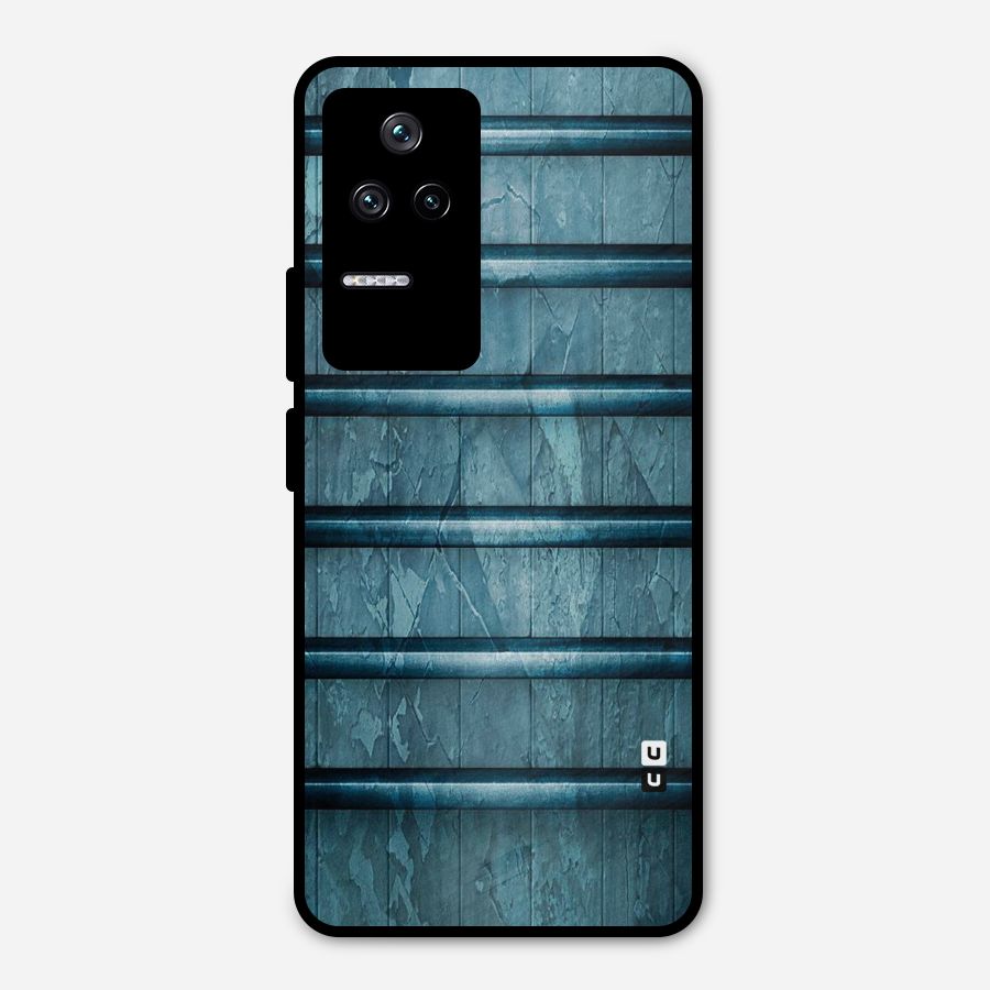 Rustic Blue Shelf Metal Back Case for Poco F4 5G
