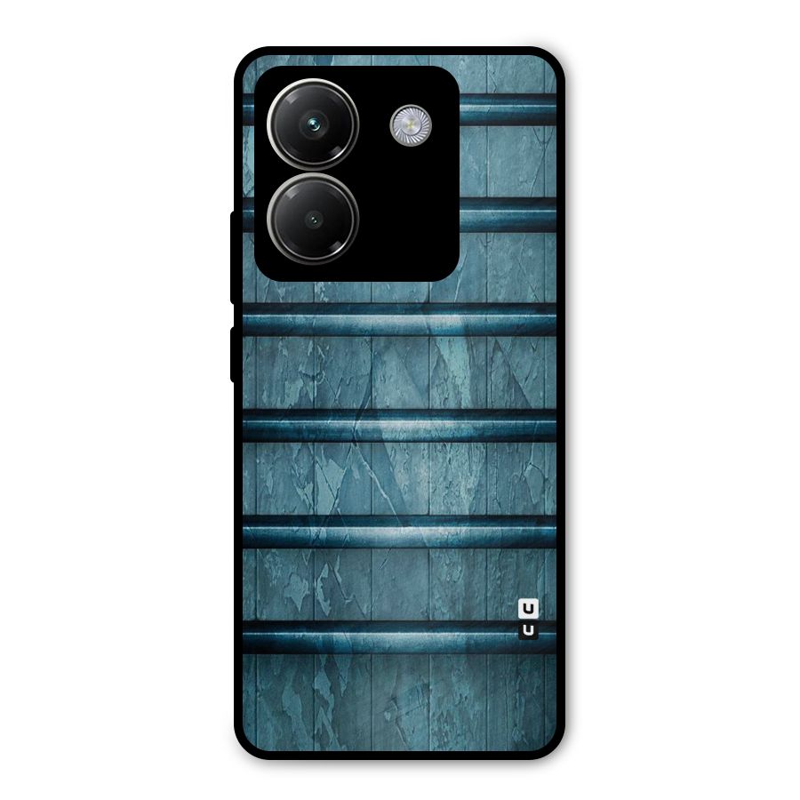 Rustic Blue Shelf Metal Back Case for Poco M7 Pro 5G