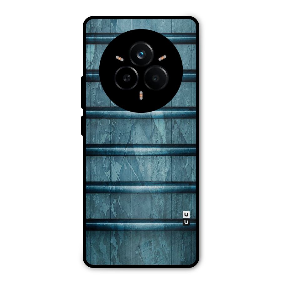 Rustic Blue Shelf Metal Back Case for Realme 14 Pro